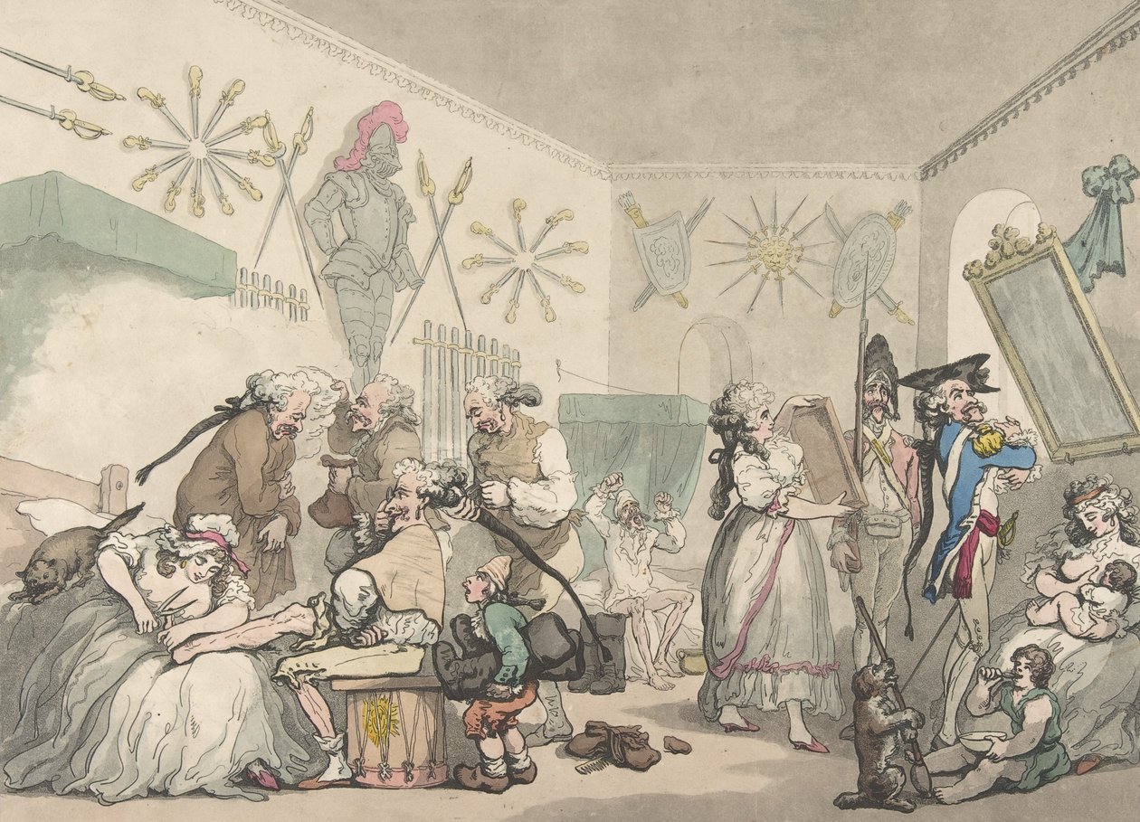 Caserne française, 12 août 1791 - Thomas Rowlandson