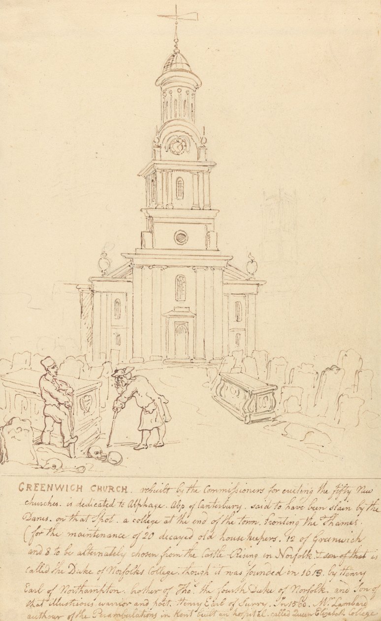 Église de Greenwich - Thomas Rowlandson