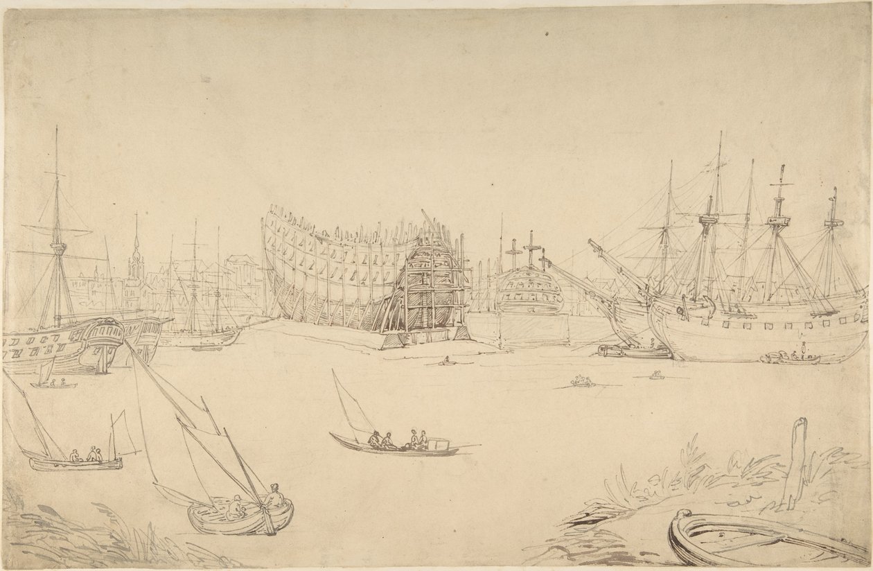 Scène portuaire - Thomas Rowlandson
