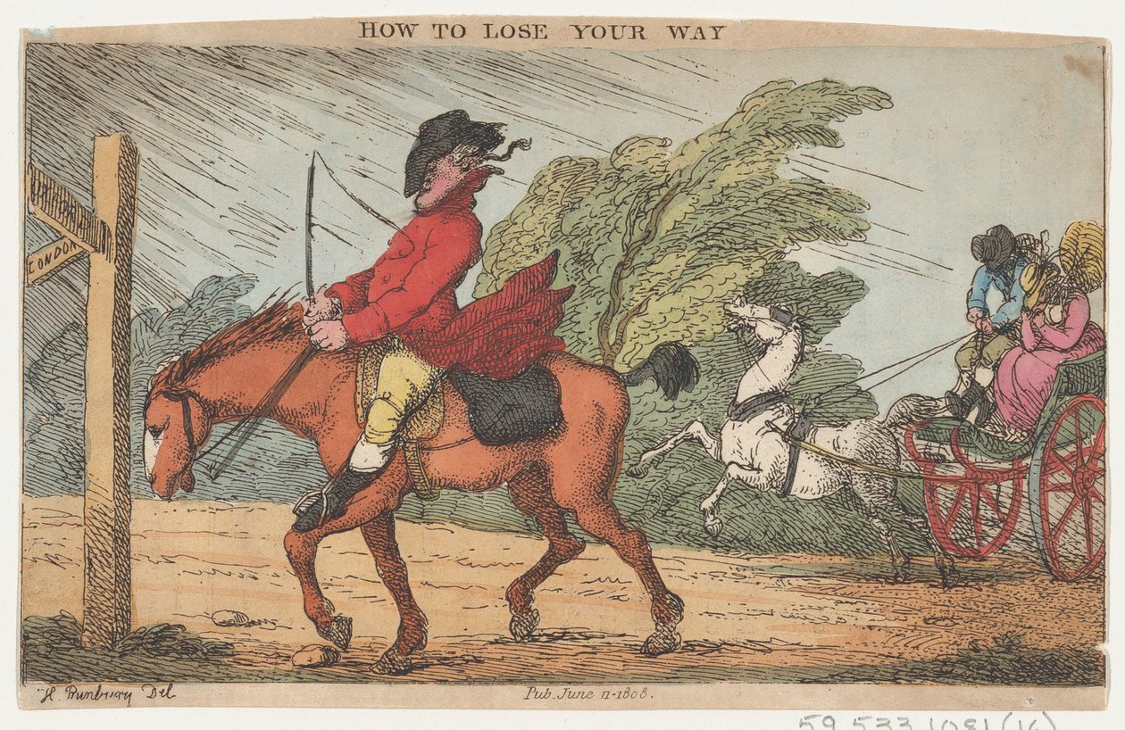 Comment perdre son chemin, 11 juin 1808 - Thomas Rowlandson