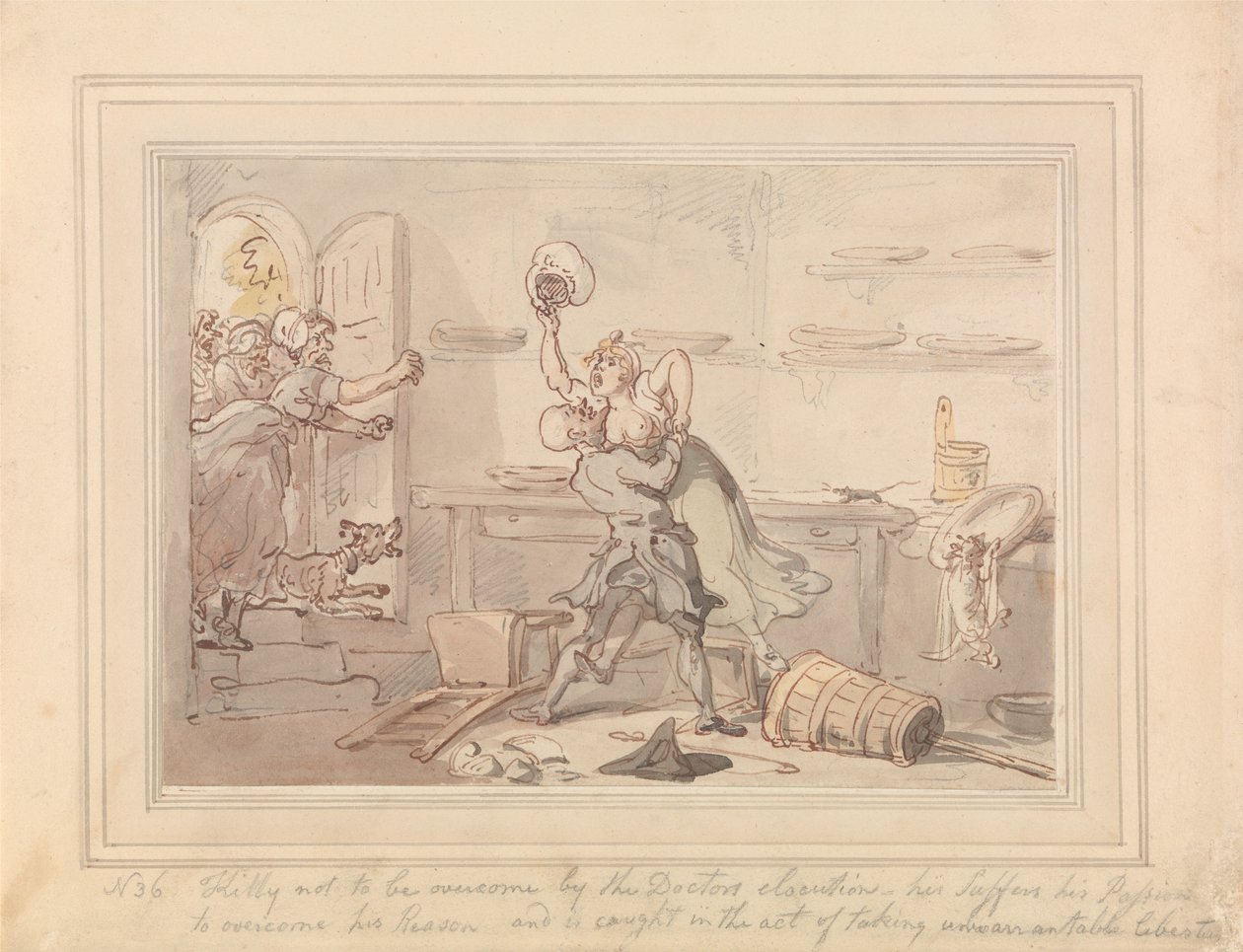 Kitty Overcome - Thomas Rowlandson