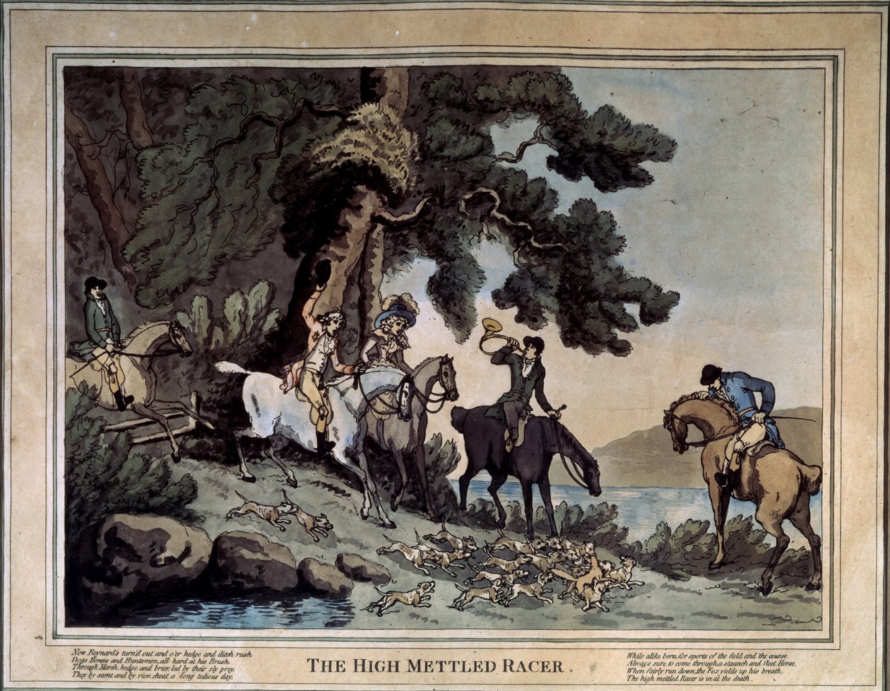 La rencontre des haut coursier - Thomas Rowlandson