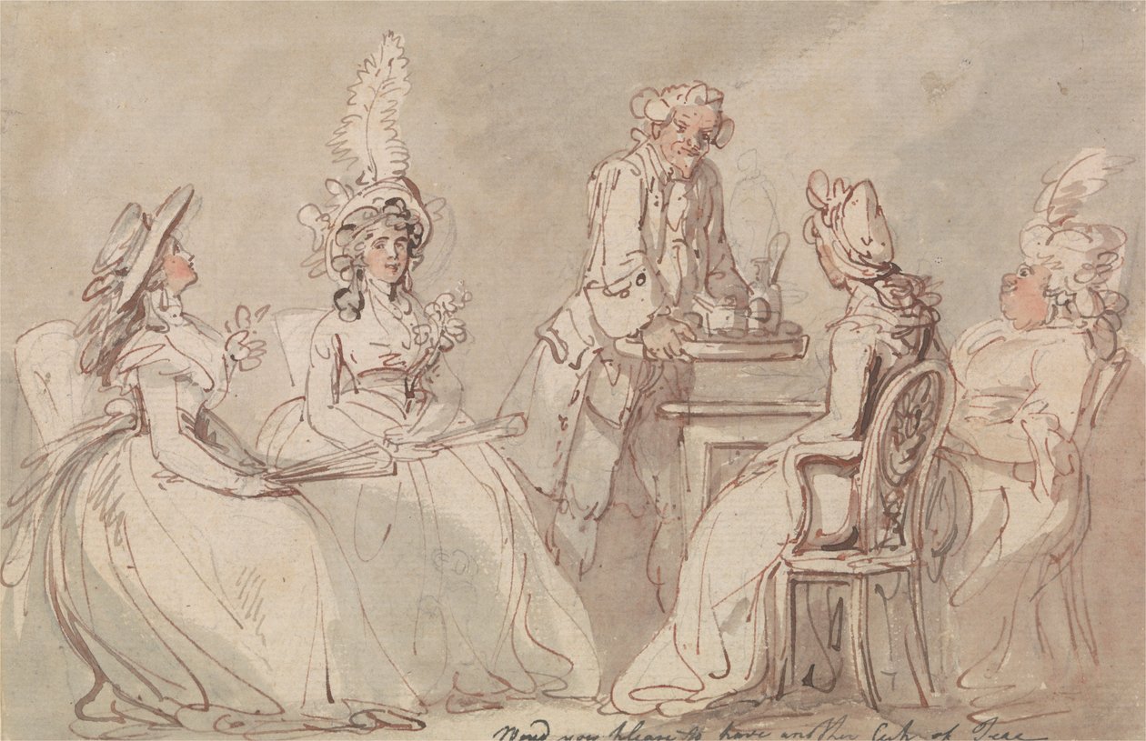 Les dames prennent le thé - Thomas Rowlandson