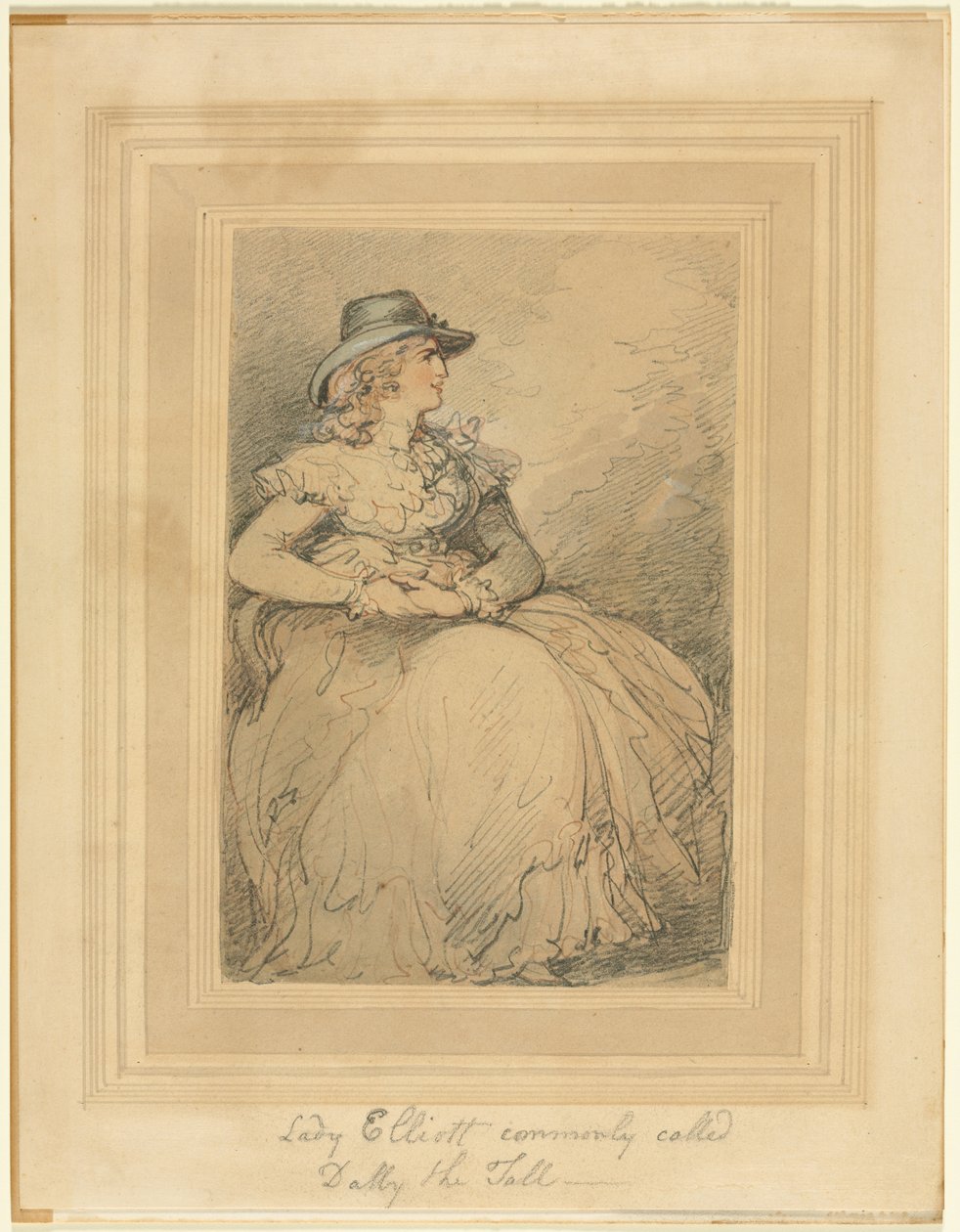 Lady Elliott, communément appelée Dolly la Grande, 1775-1827 - Thomas Rowlandson