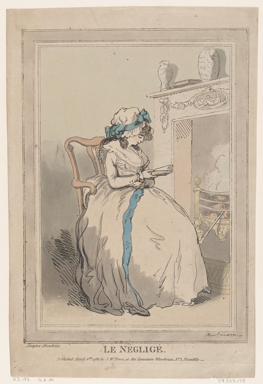 Le Négligé, 6 mars 1786 - Thomas Rowlandson