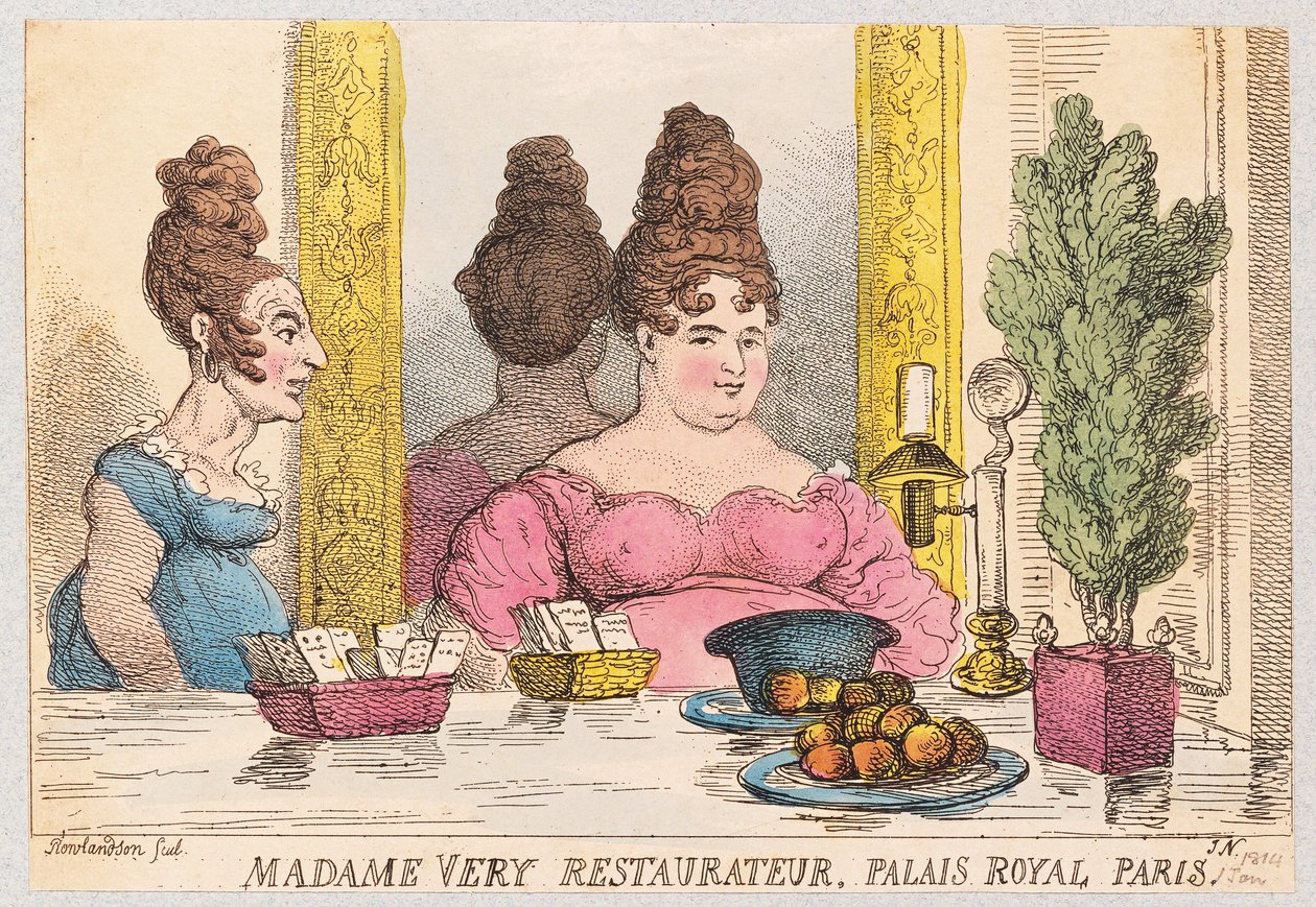 Madame Very, Restaurateur, Palais Royal, Paris - Thomas Rowlandson