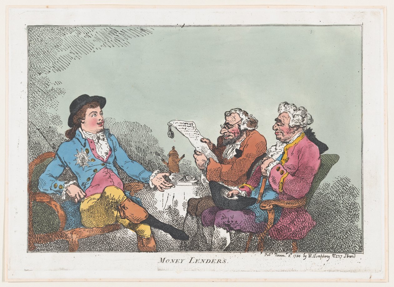 Prêteurs sur gages, 8 novembre 1784 - Thomas Rowlandson