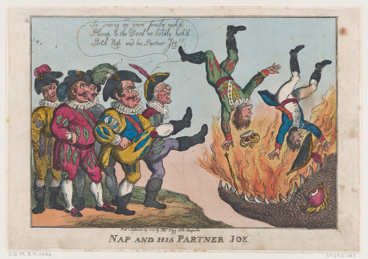 Nap et son partenaire Joe, 29 septembre 1808 - Thomas Rowlandson