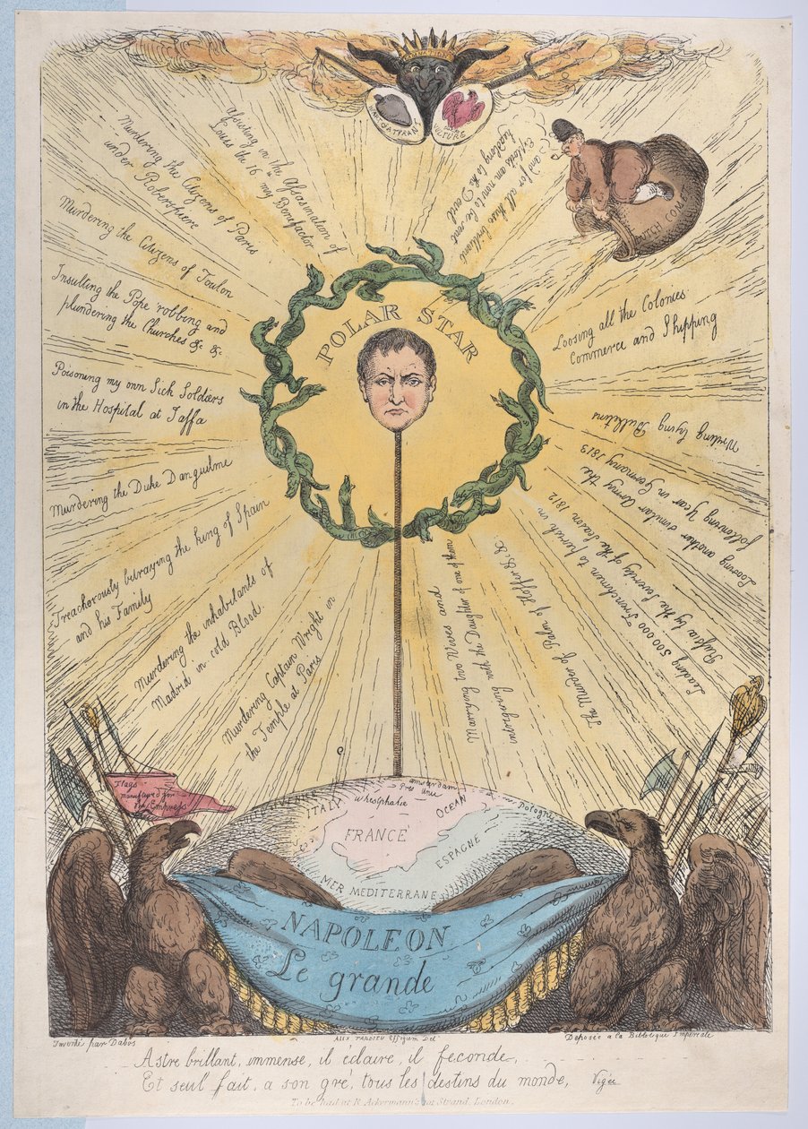 Napoléon Le Grand, 2 décembre 1813 - Thomas Rowlandson