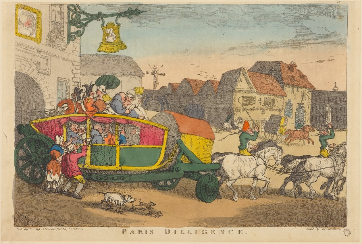 Paris Diligence - Thomas Rowlandson