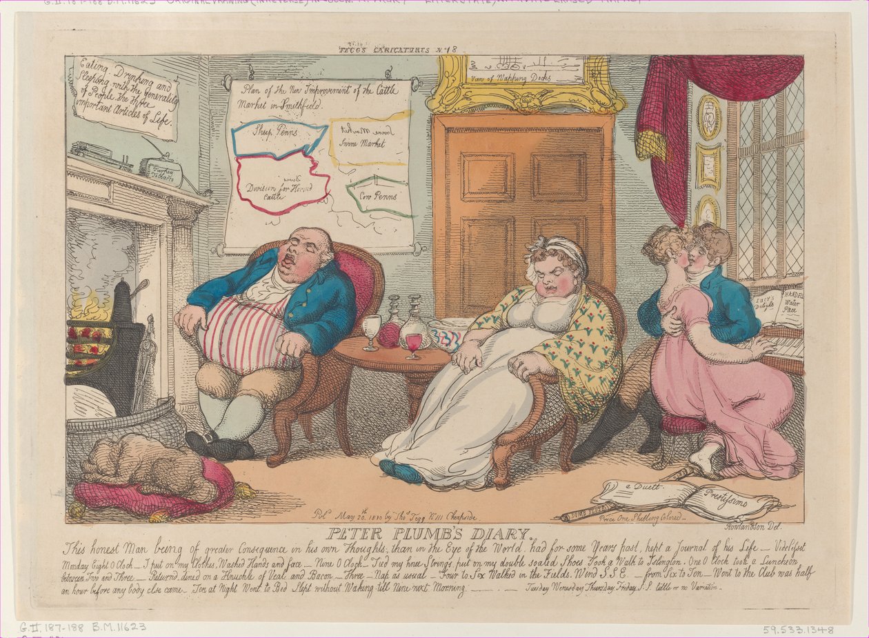 Journal de Peter Plumb, 20 mai 1810 - Thomas Rowlandson