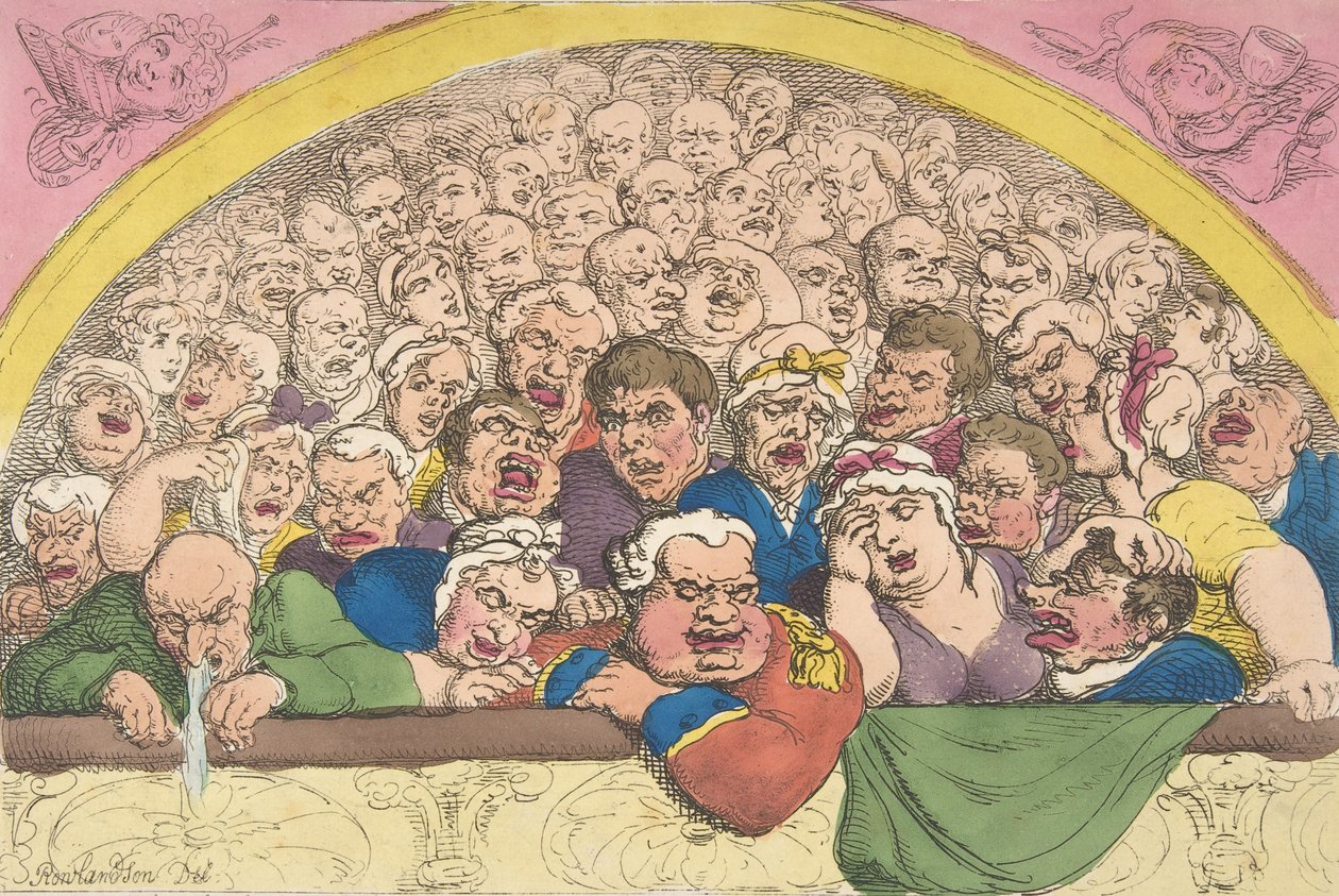Pidgeon Hole. Une astuce de jardin de couvent pour enfermer les dieux - Thomas Rowlandson