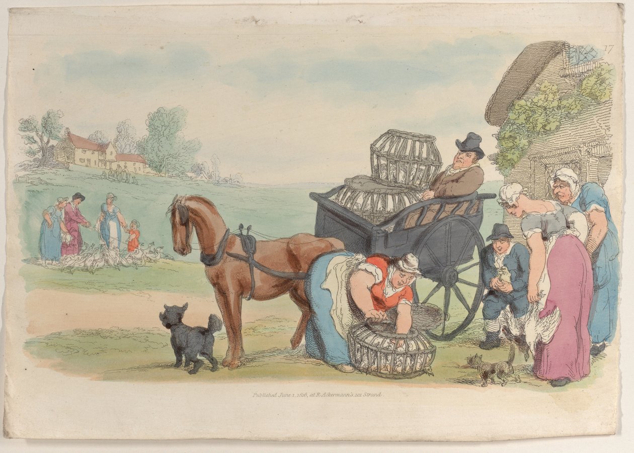 Planche 17, du Monde en miniature, 1816 - Thomas Rowlandson