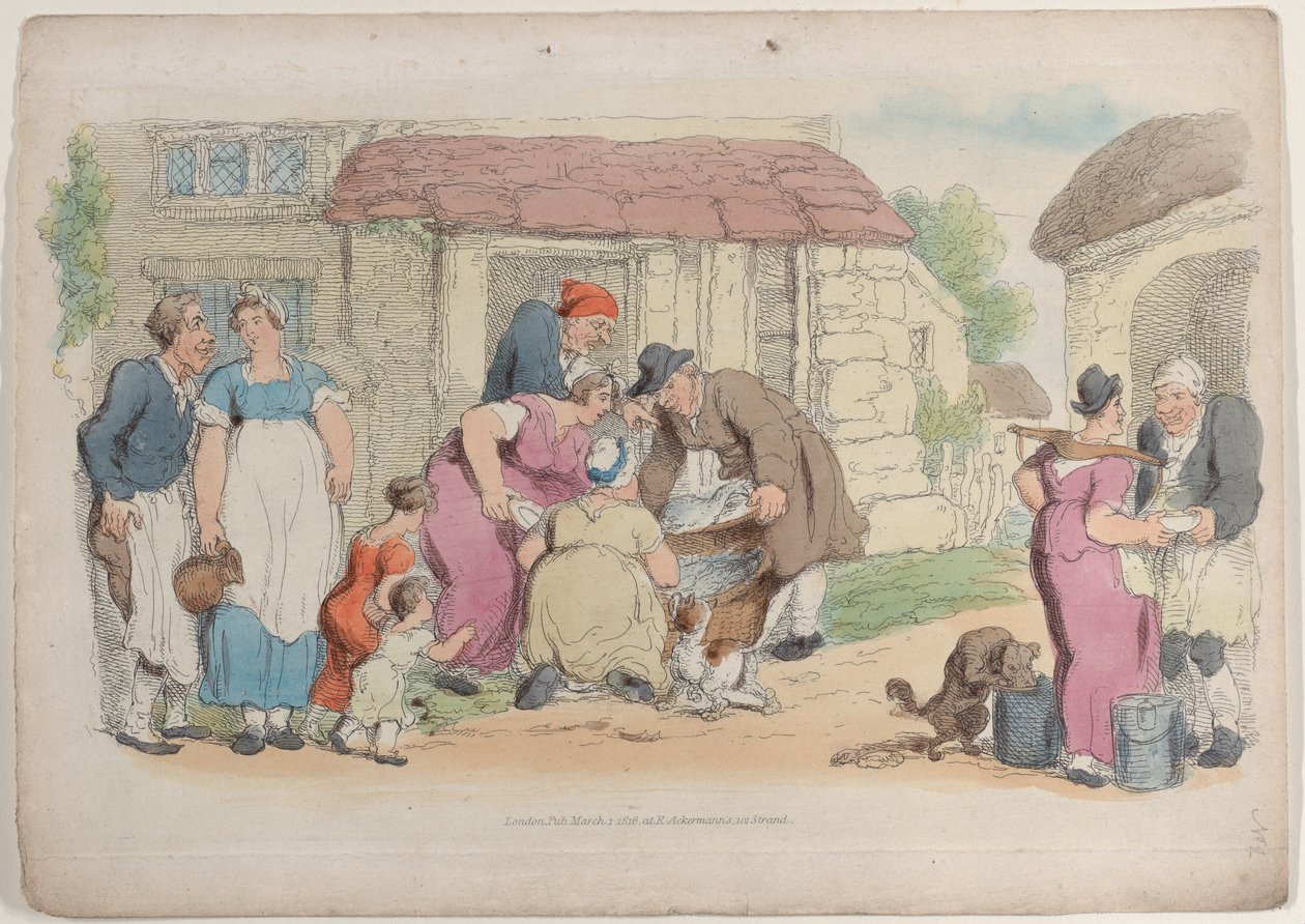 Planche 2, du Monde en miniature, 1816 - Thomas Rowlandson