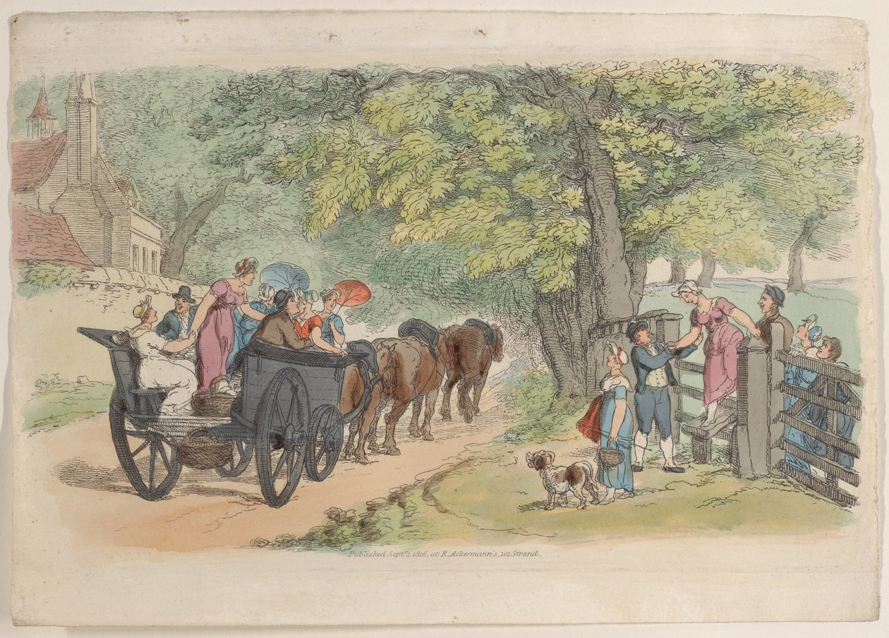 Planche 33, du Monde en miniature - Thomas Rowlandson