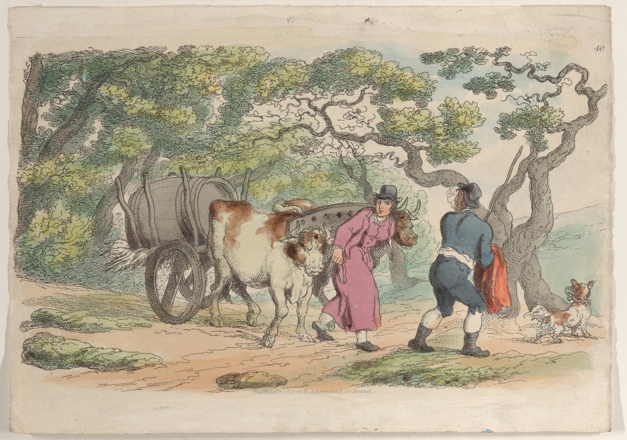 Planche 40, du Monde en miniature, 1816 - Thomas Rowlandson