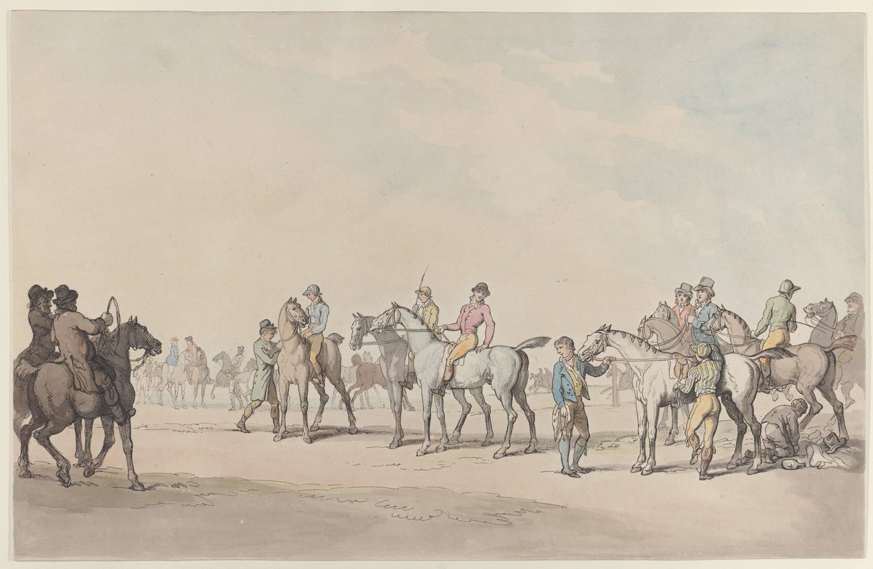 Se préparer pour la course - Thomas Rowlandson