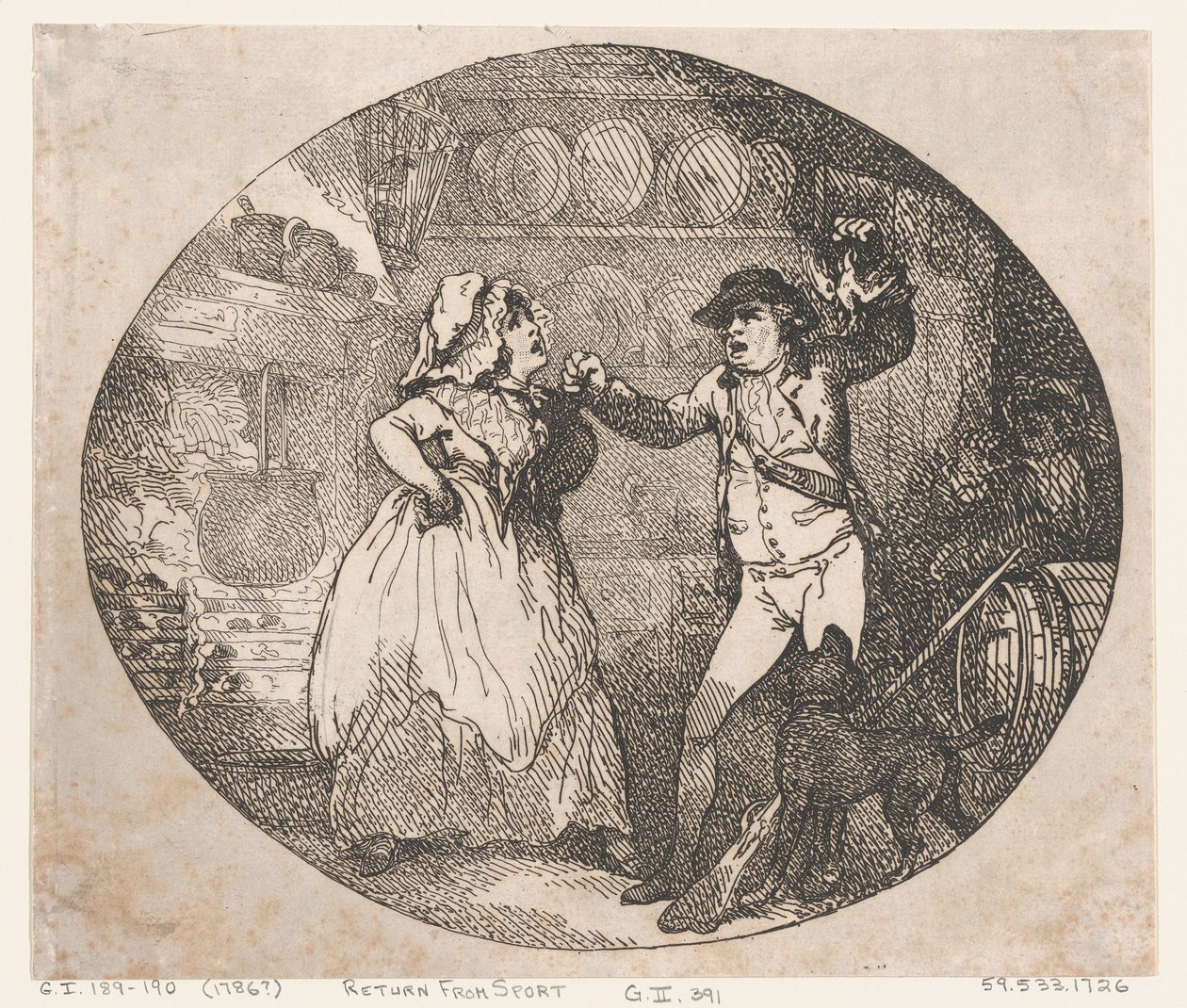 Retour après une activité sportive - Thomas Rowlandson