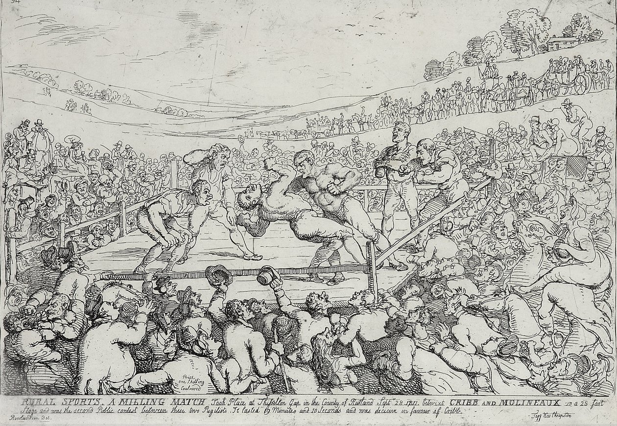 Sports ruraux - Un match de boxe, 28 septembre - Thomas Rowlandson