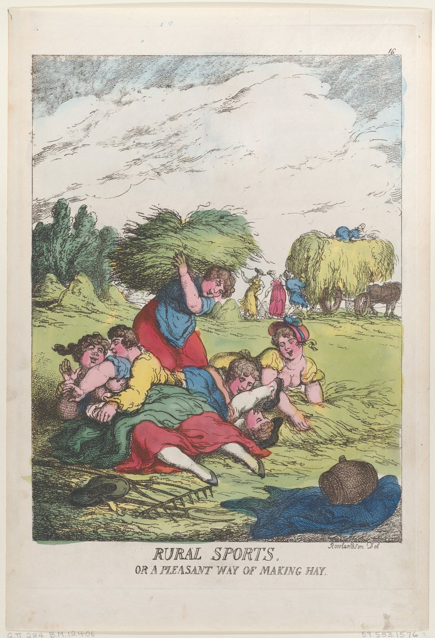Les sports ruraux, ou une façon agréable de faire les foins - Thomas Rowlandson