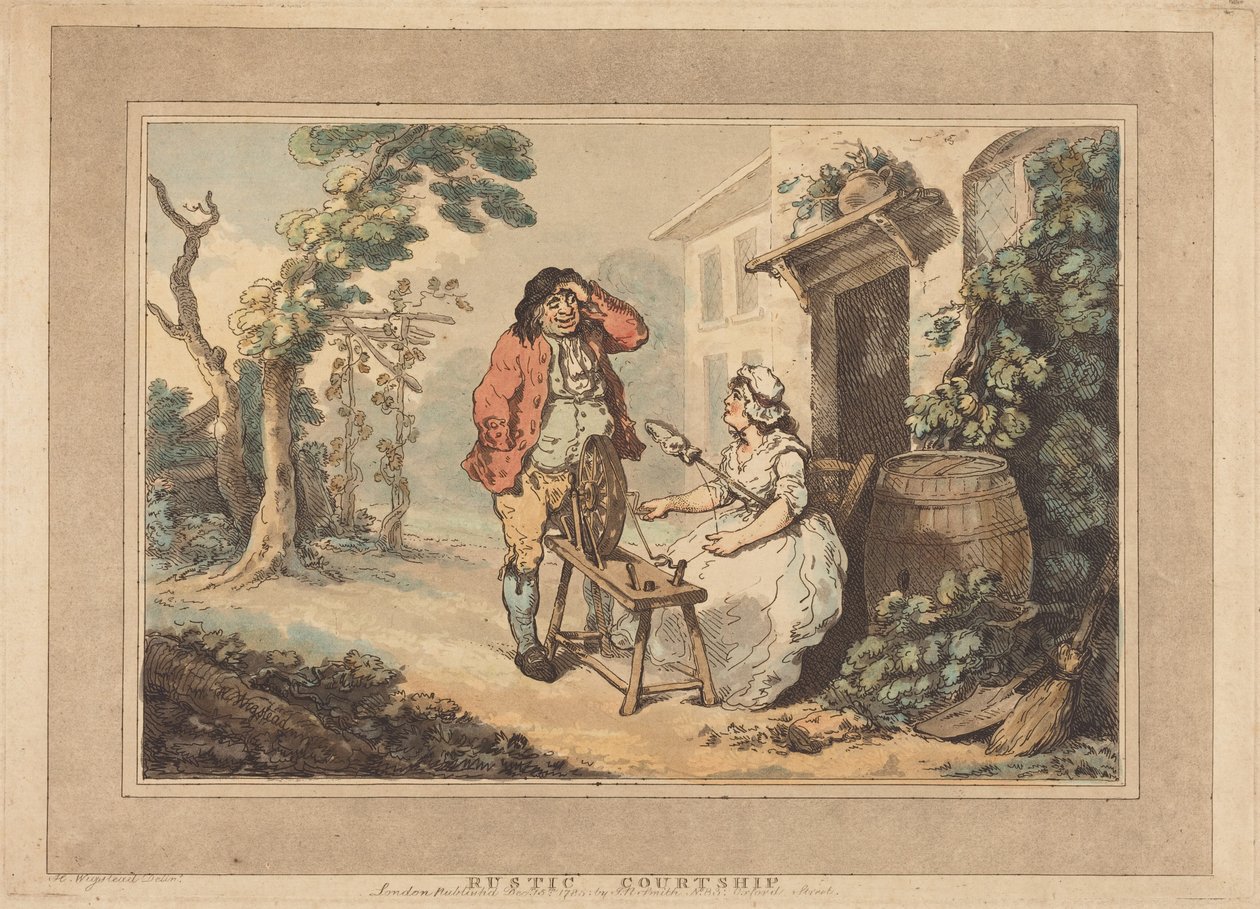 Cour rustique - Thomas Rowlandson