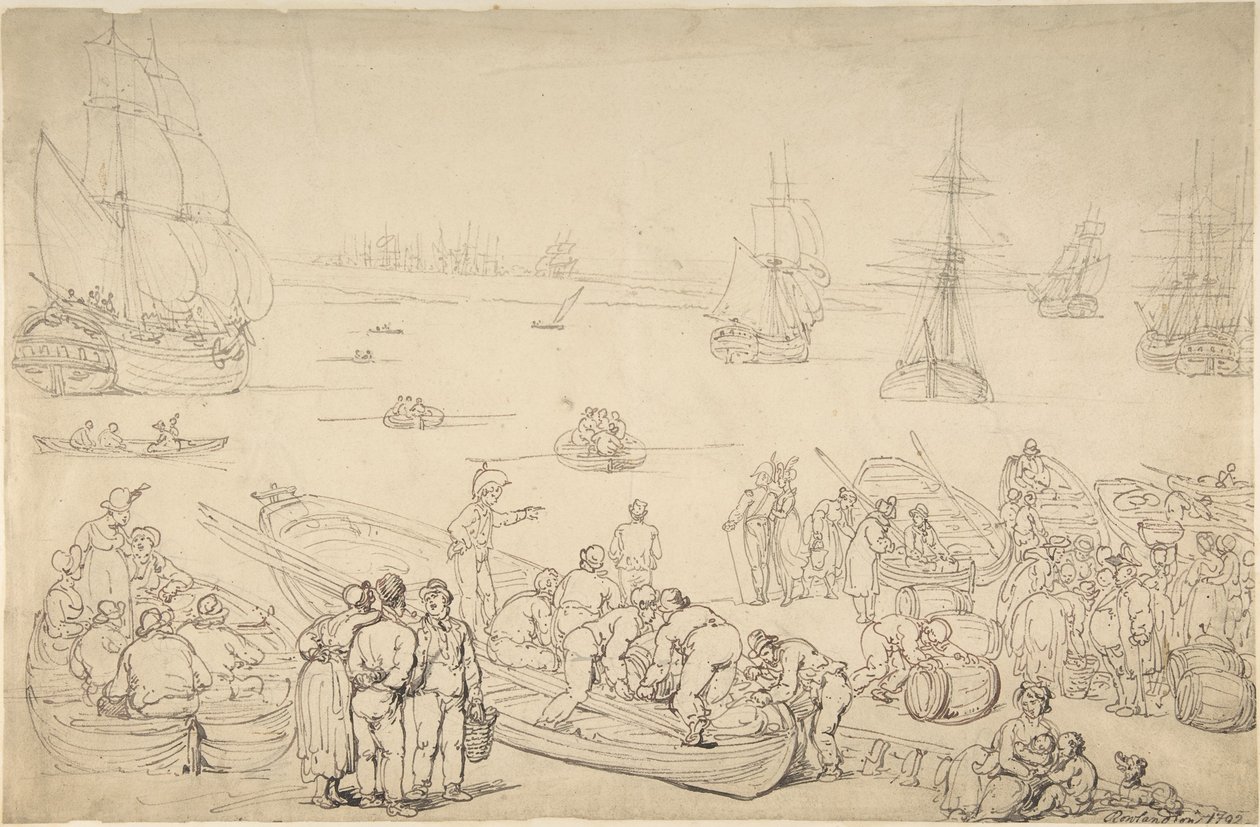 Port maritime - Thomas Rowlandson