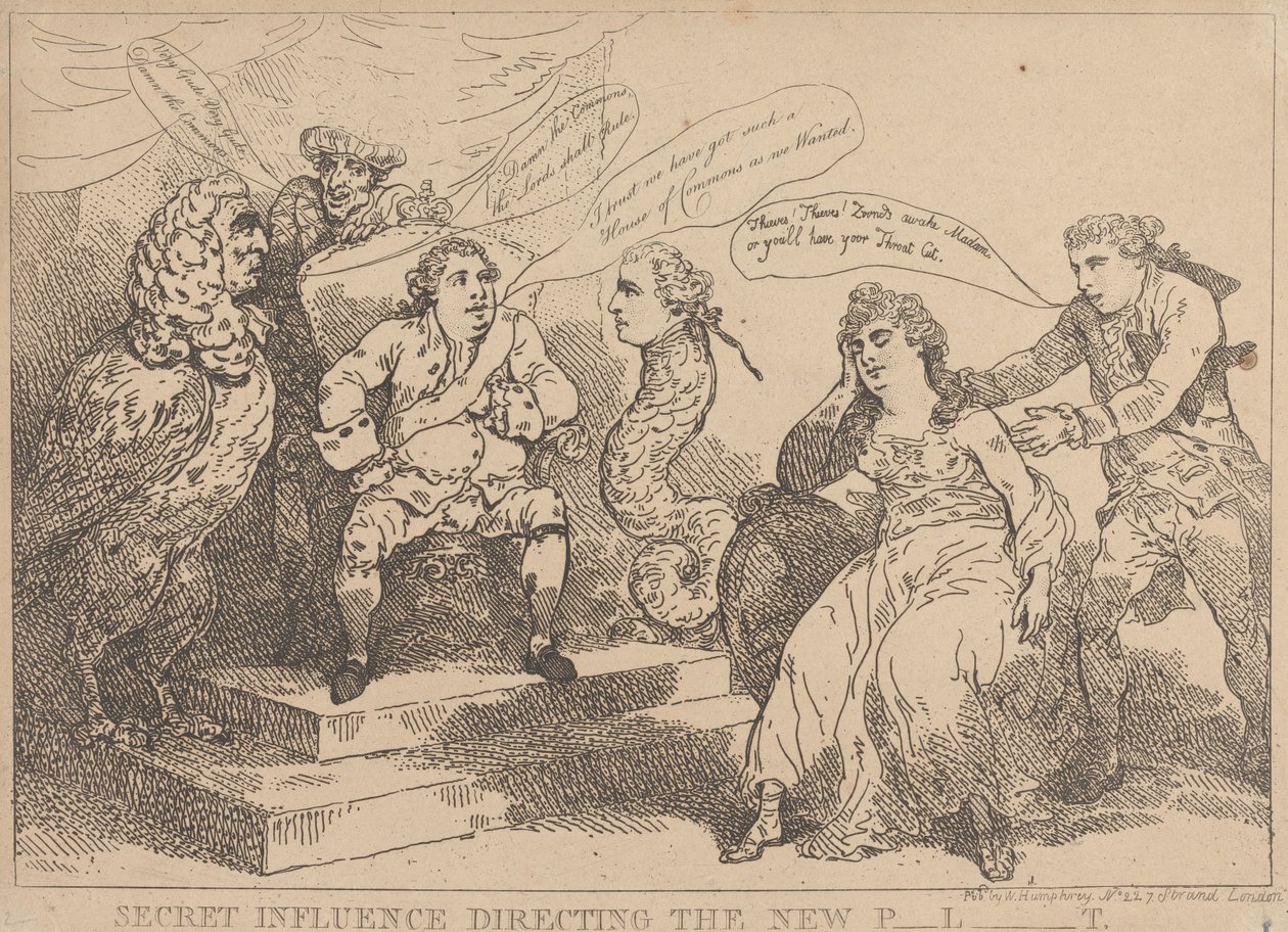 Une influence secrète à la tête du nouveau Parlement - Thomas Rowlandson