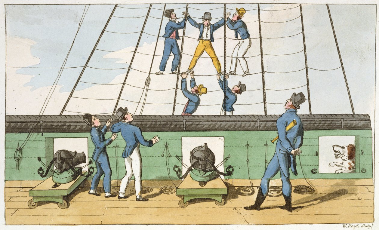 Saisi dans le gréement, planche de 