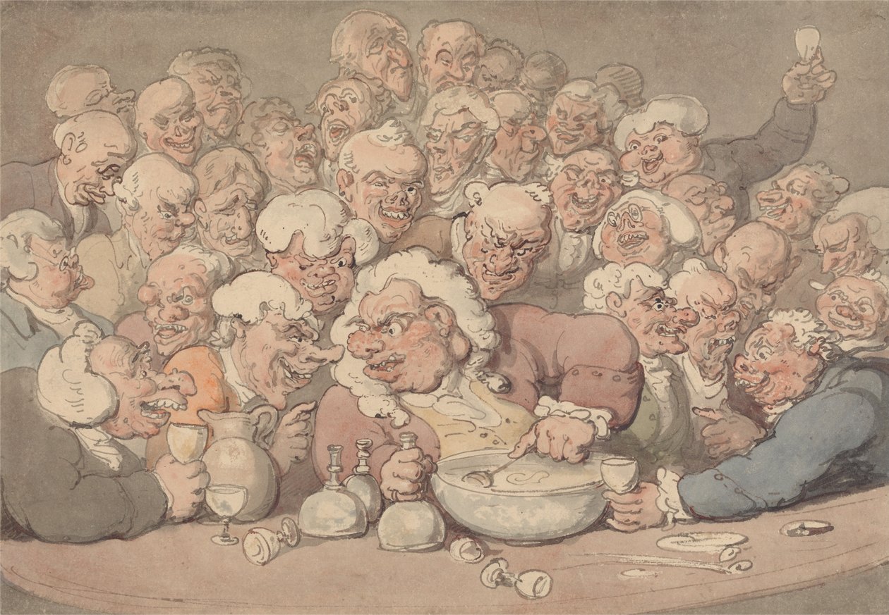 Servir le punch - Thomas Rowlandson
