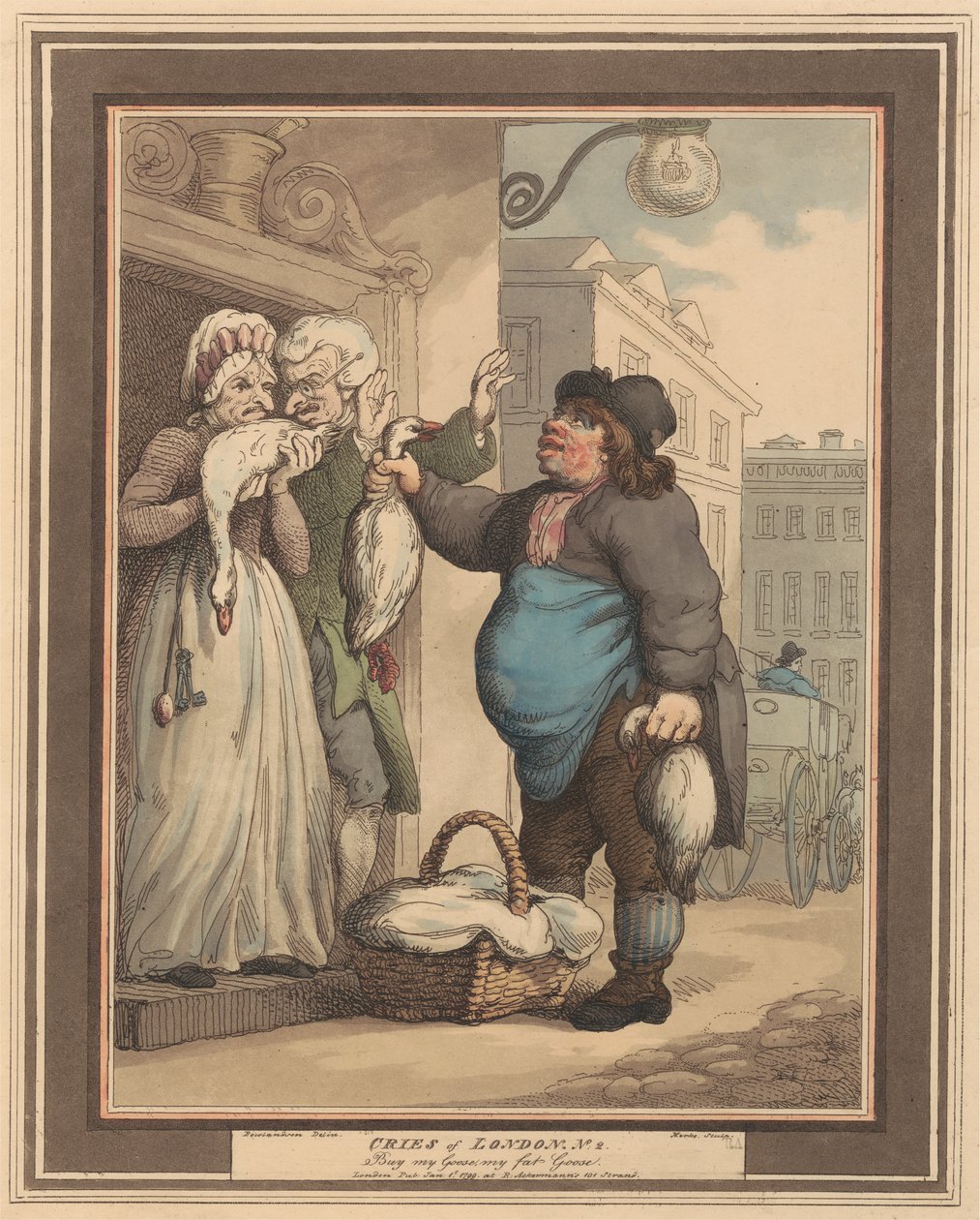 Ensemble de huit (2) : Cris de Londres - Thomas Rowlandson