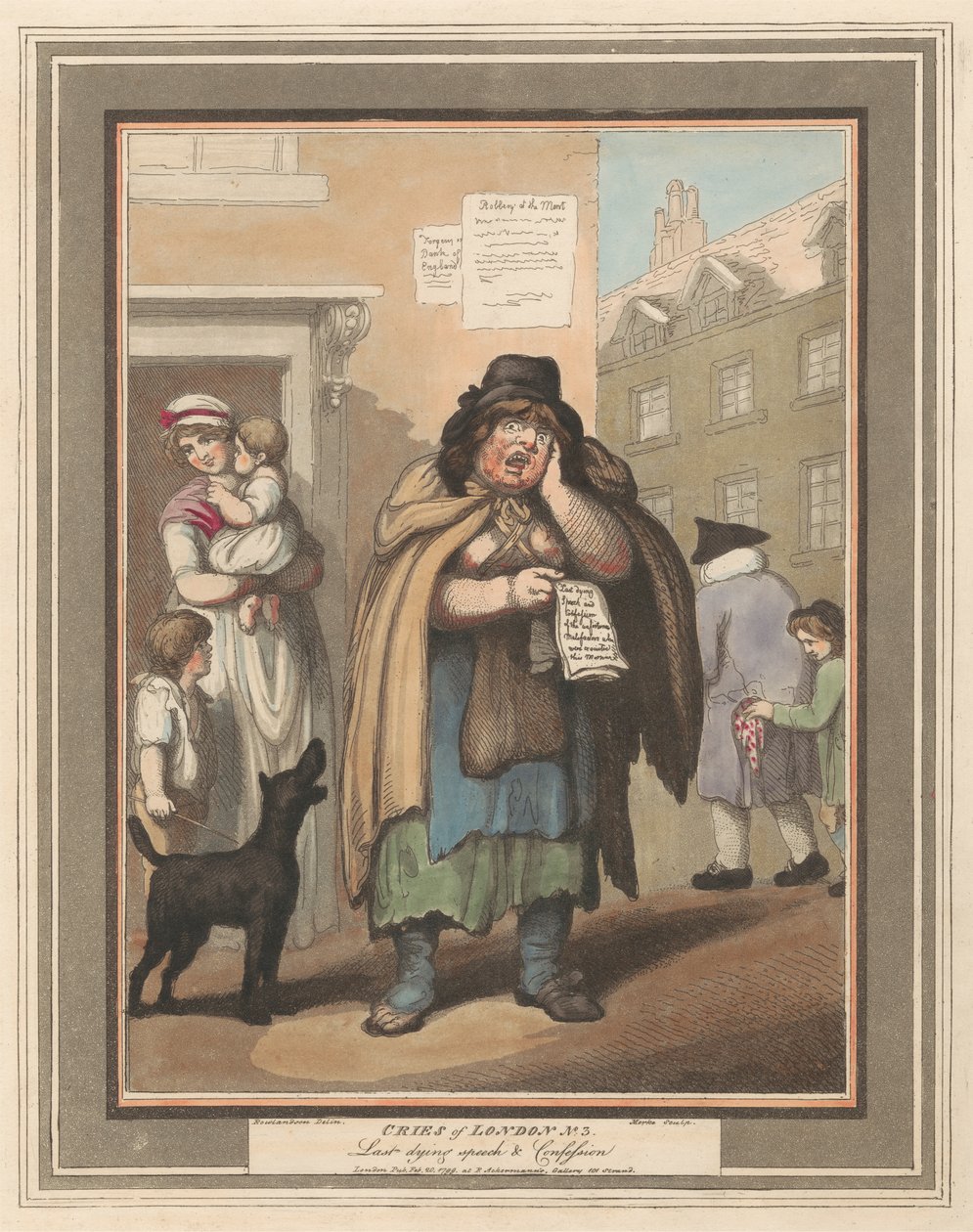 Ensemble de huit (3) : Cris de Londres - Thomas Rowlandson