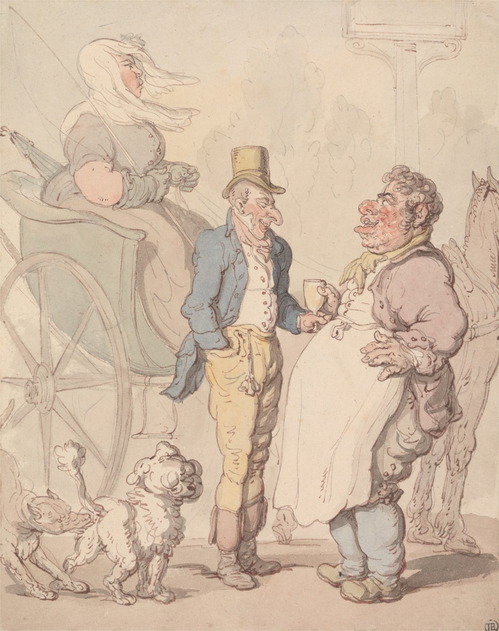 « Slender Billy »  Fait une pause - Thomas Rowlandson