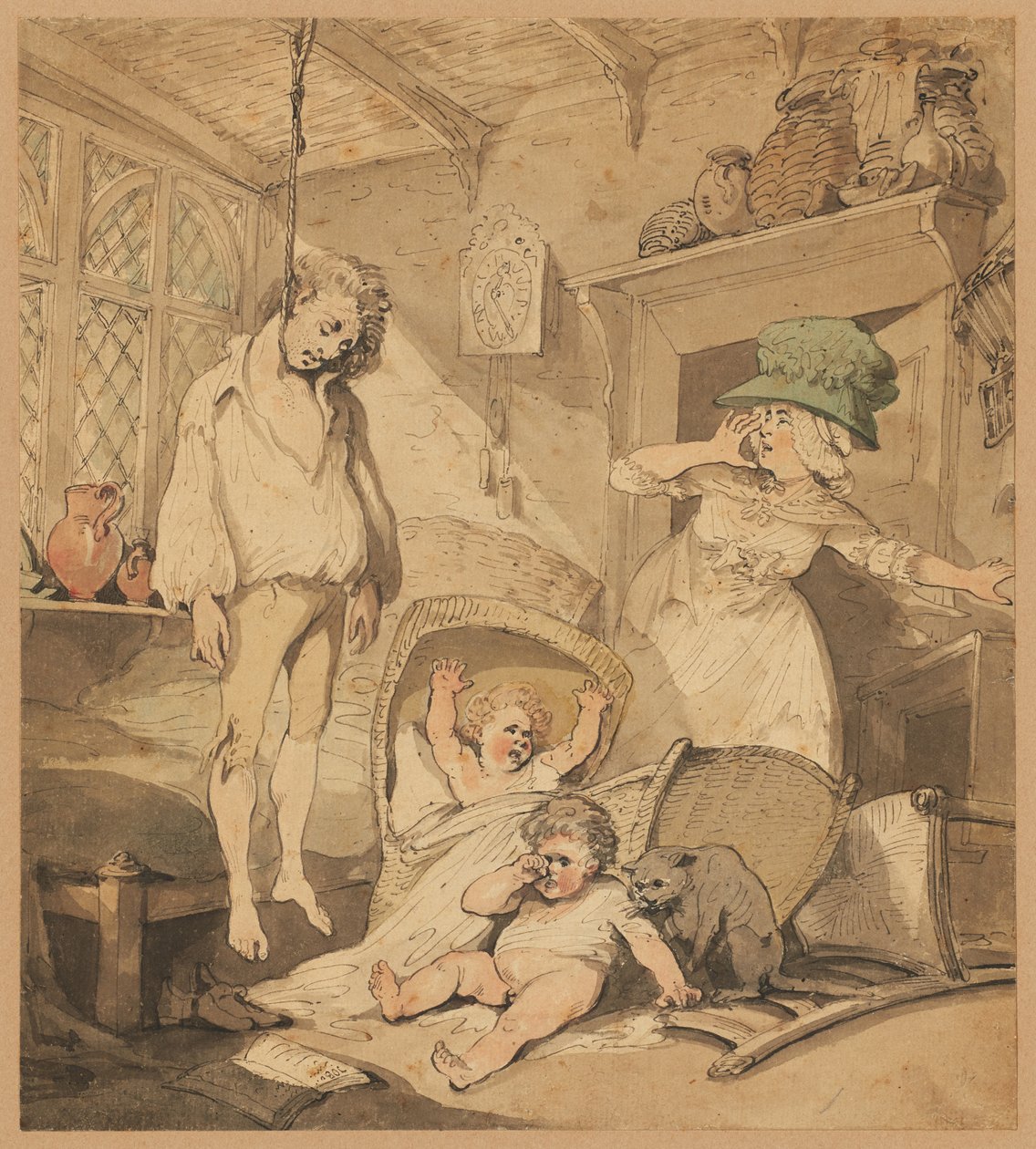 Suicide - Thomas Rowlandson
