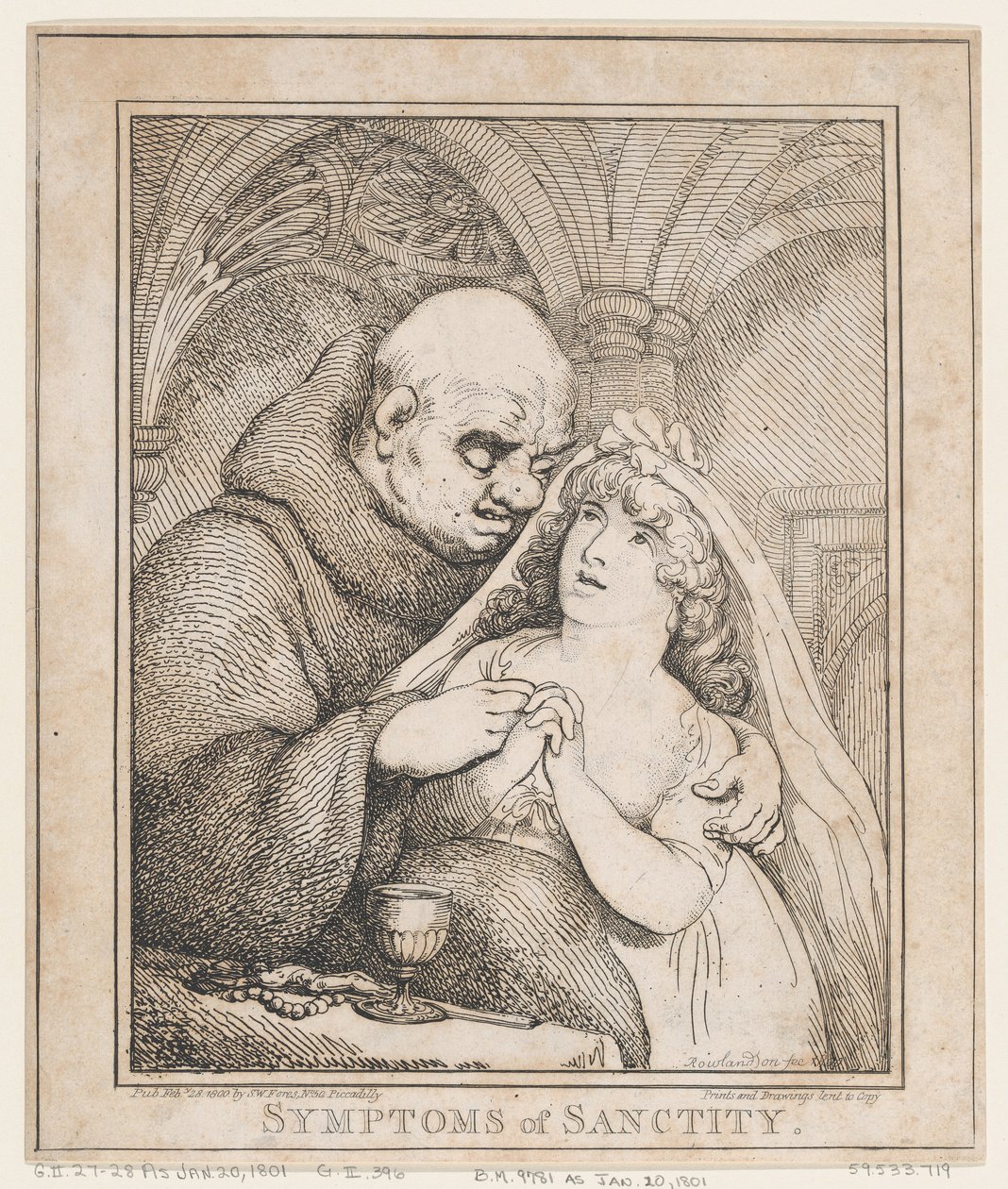 Symptômes de sainteté, 28 février 1800 - Thomas Rowlandson