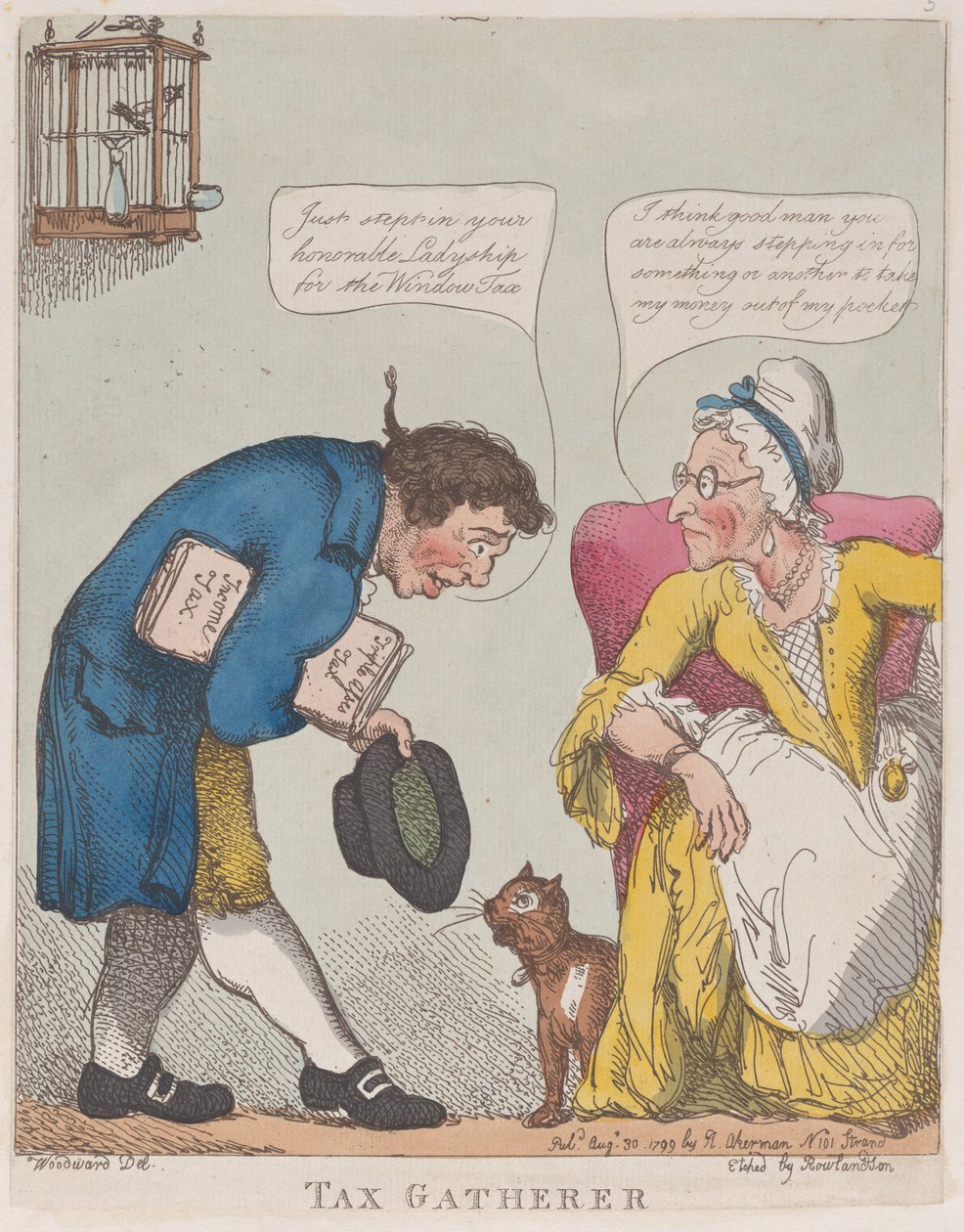 Le percepteur, 30 août 1799 - Thomas Rowlandson