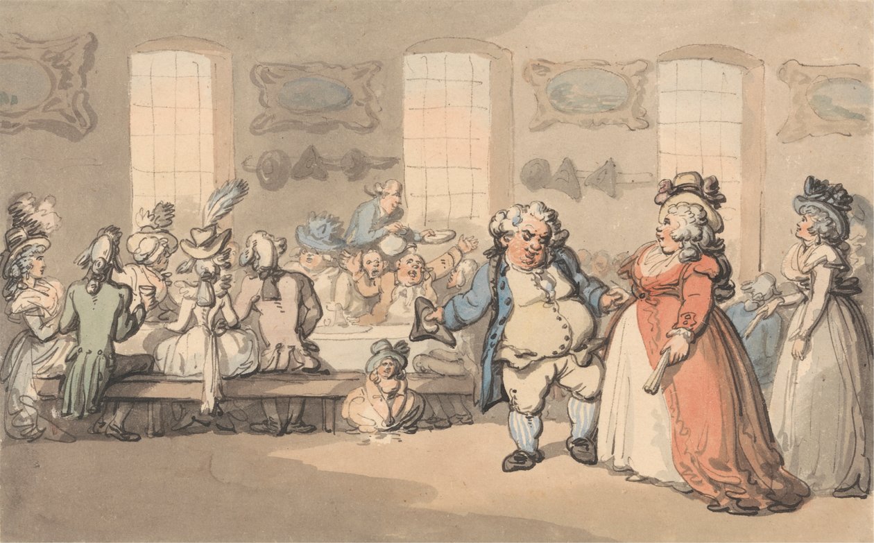 Les Conforts de Bath : Le Petit Déjeuner - Thomas Rowlandson
