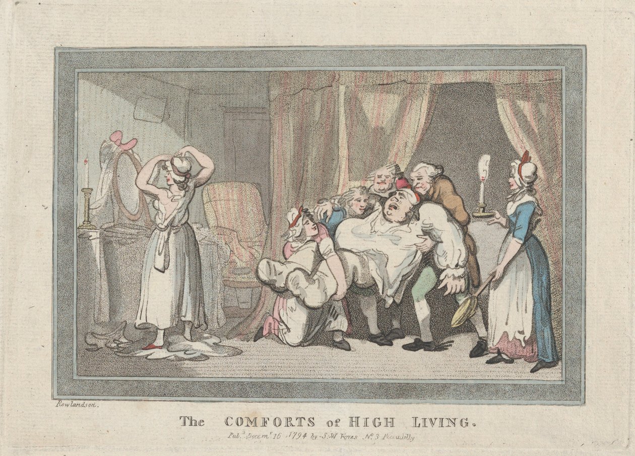 Les Conforts de la haute vie, 16 décembre 1794 - Thomas Rowlandson