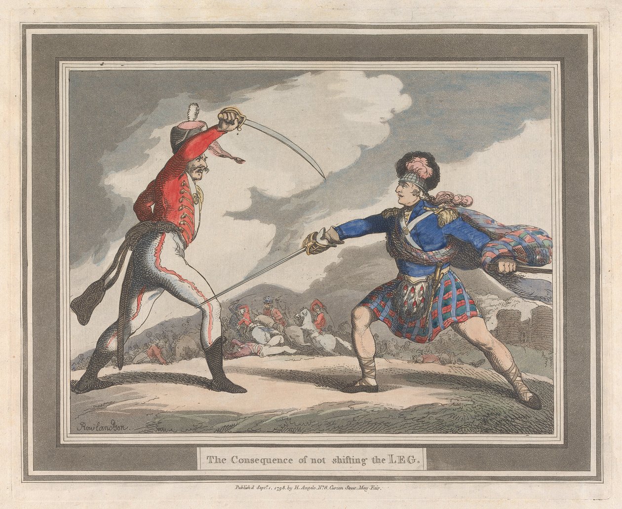 Les conséquences du fait de ne pas changer de jambe - Thomas Rowlandson