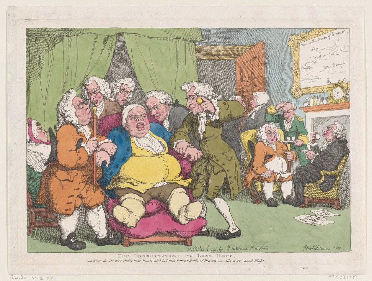 La consultation, ou dernier espoir - Thomas Rowlandson