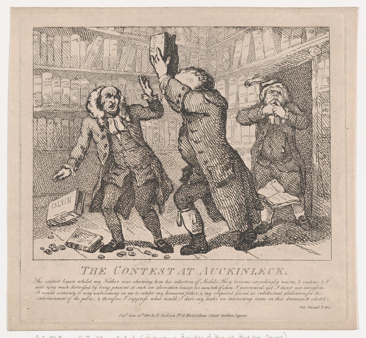 Le Concours à Auckinleck, Beautés pittoresques de Boswell, Partie la Seconde, 10 juin 1786 - Thomas Rowlandson