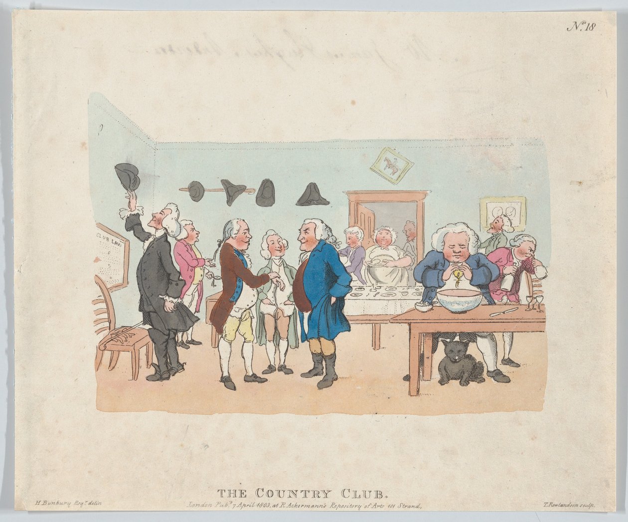 Le Country Club, 7 avril 1803 - Thomas Rowlandson