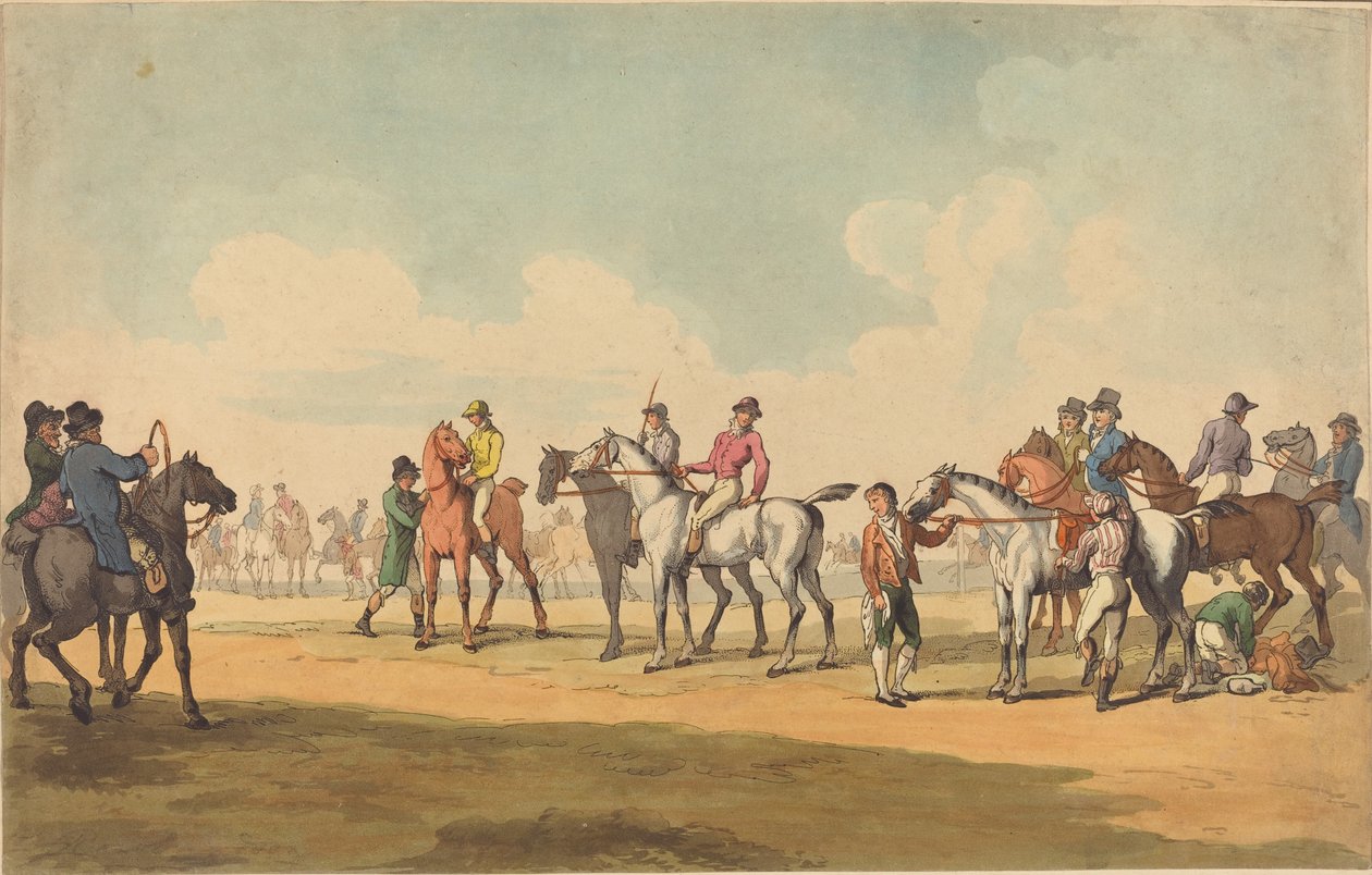 Le Cours, probablement 1789 - Thomas Rowlandson