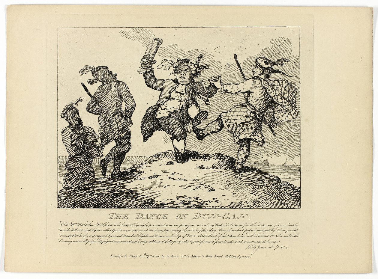 La danse des Dun-Can, tirée du Tour des Hébrides de Boswell - Thomas Rowlandson