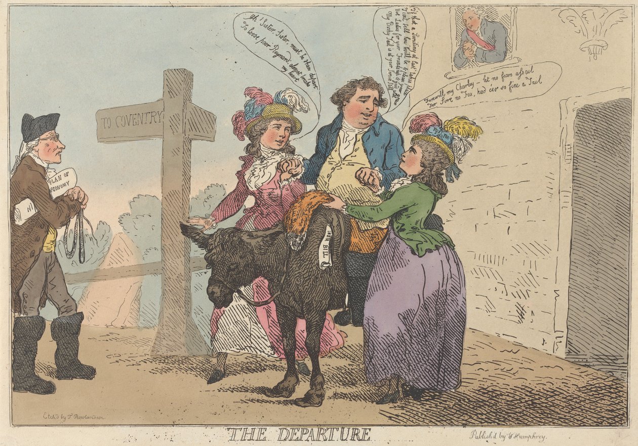 Le départ - Thomas Rowlandson