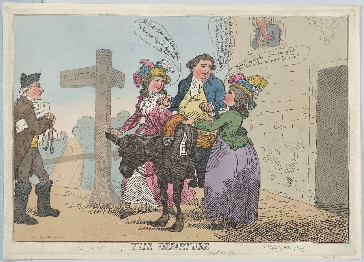Le départ, 29 avril 1784 - Thomas Rowlandson