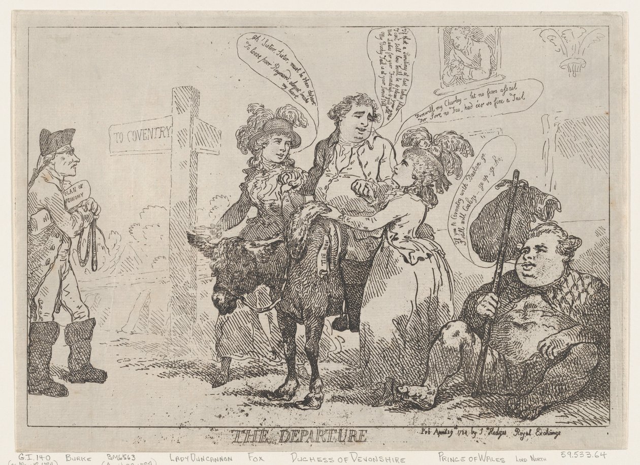 Le Départ, 29 avril 1784 - Thomas Rowlandson