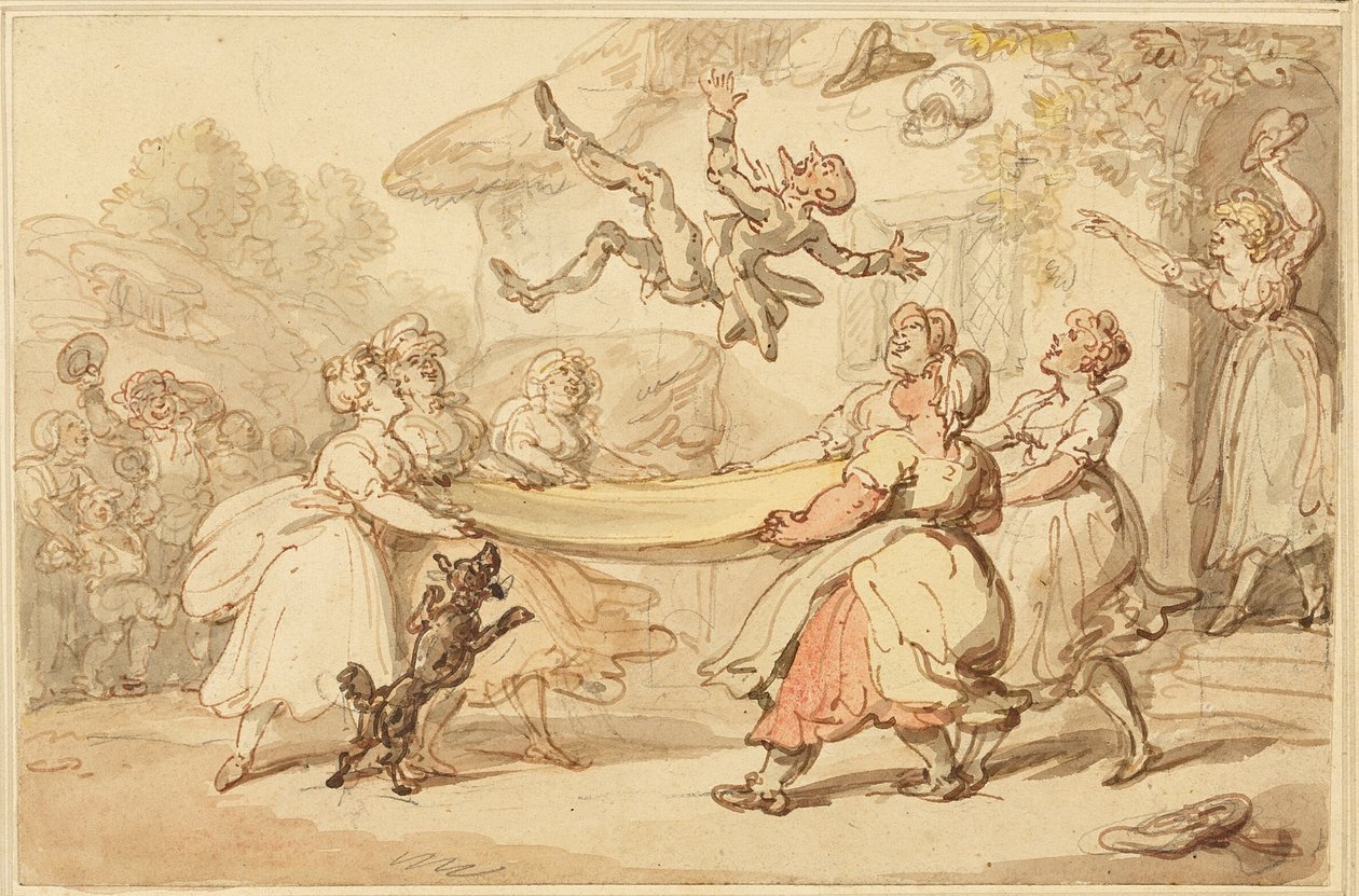 La punition du docteur mise à exécution au petit bonheur de tout le village - Thomas Rowlandson