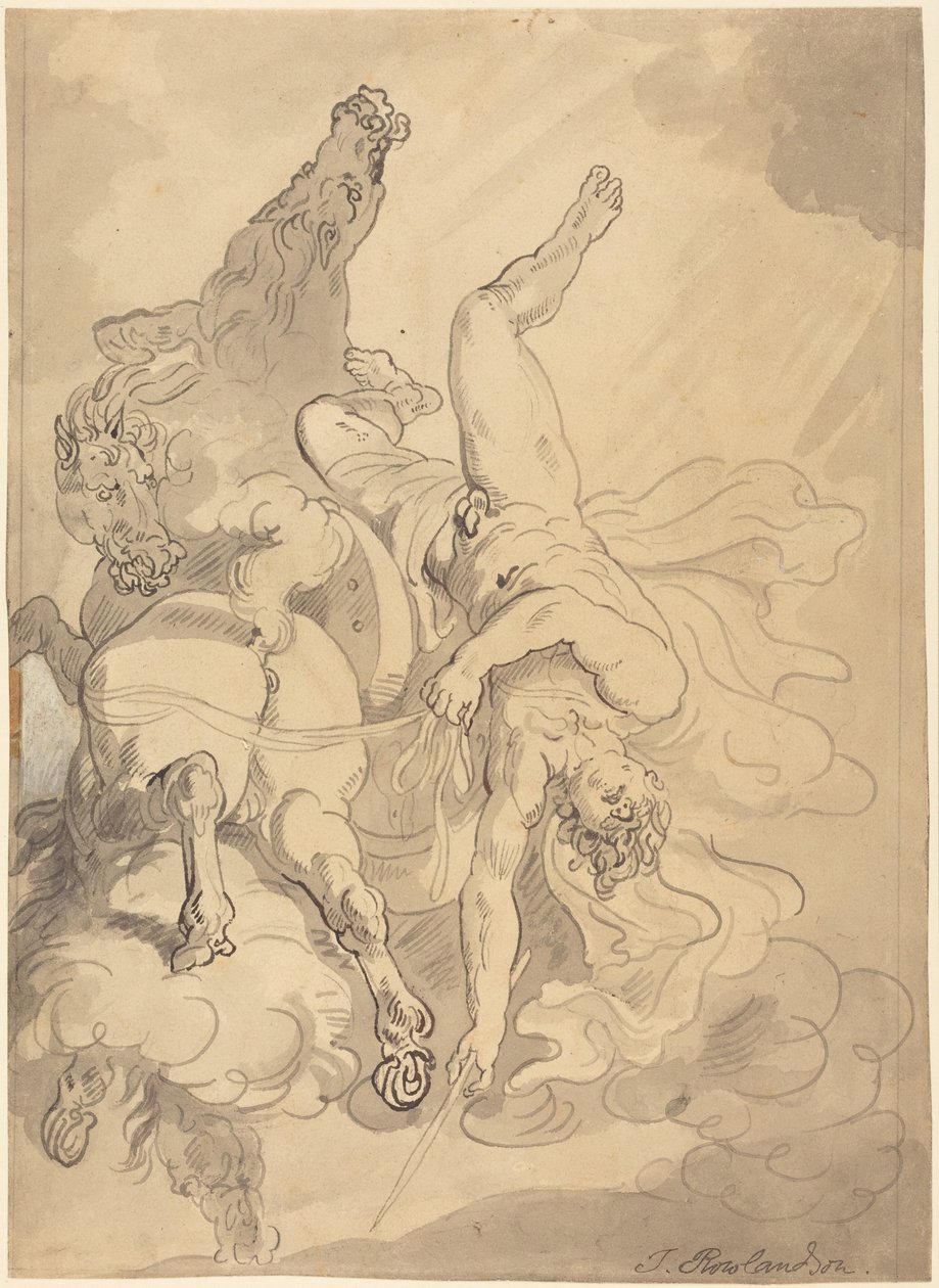 La chute de Phaéton - Thomas Rowlandson