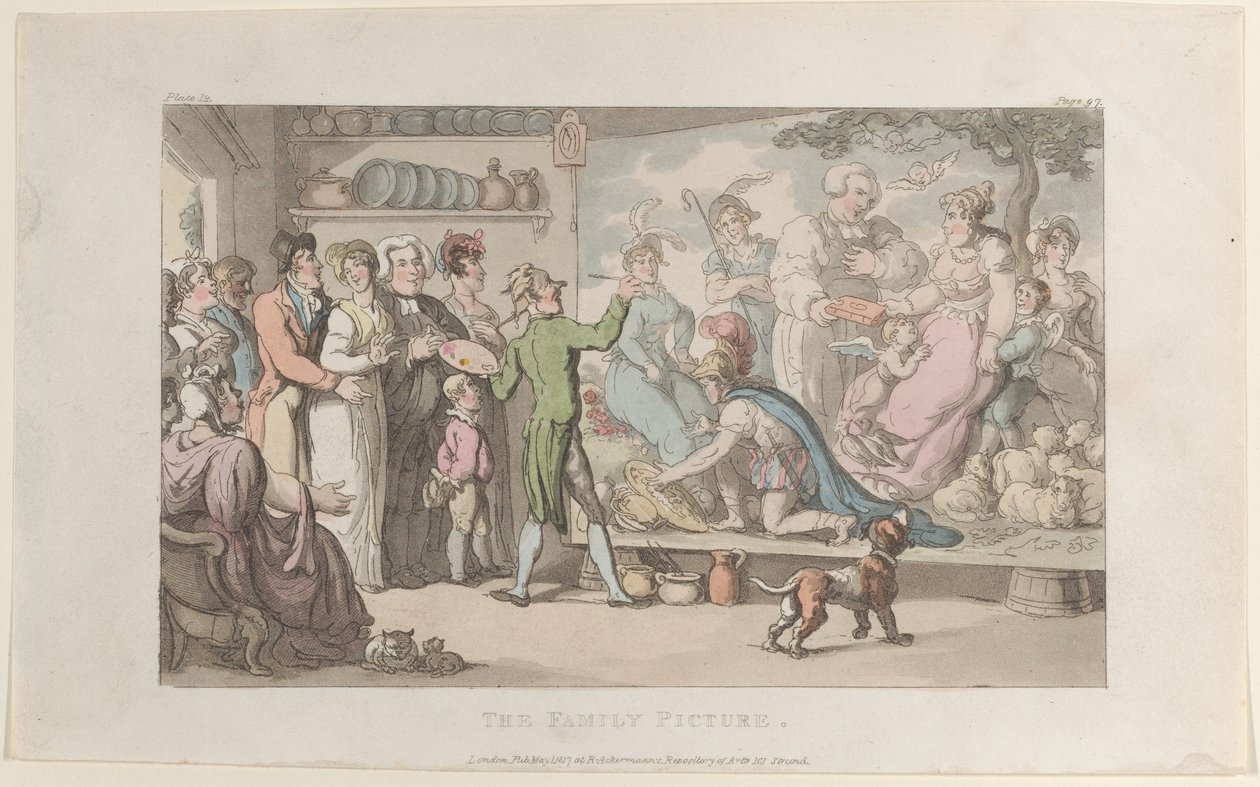 Le Portrait de famille, du Vicaire de Wakefield, 1er mai 1817 - Thomas Rowlandson