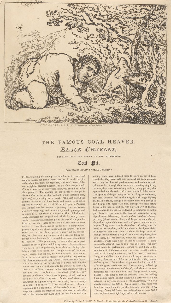 Le célèbre manutentionnaire de charbon noir, Black Charley, regardant à l